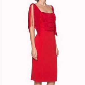 Zeynep Tosun & Ipekyol 1920s vibe, red tassel cocktail dress in size 4/6